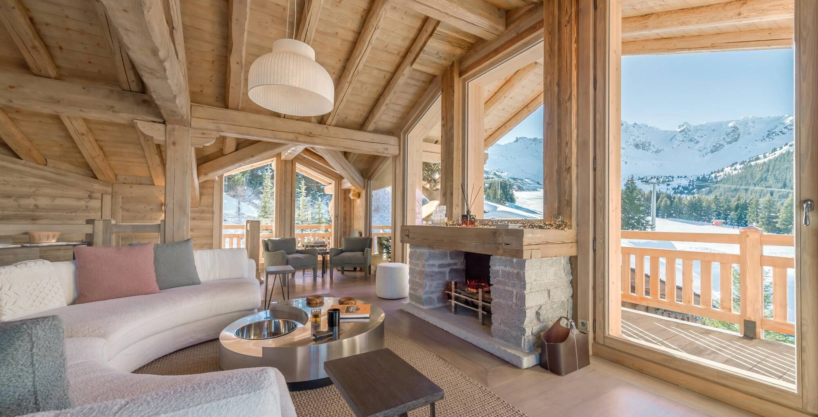 Chalet rental Courchevel 1850 – Chalet Alpin living room